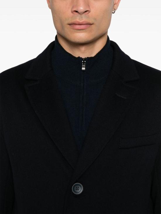 25FW 에르노 울 비버 코트 CA000196U334249200 BLUE - HERNO