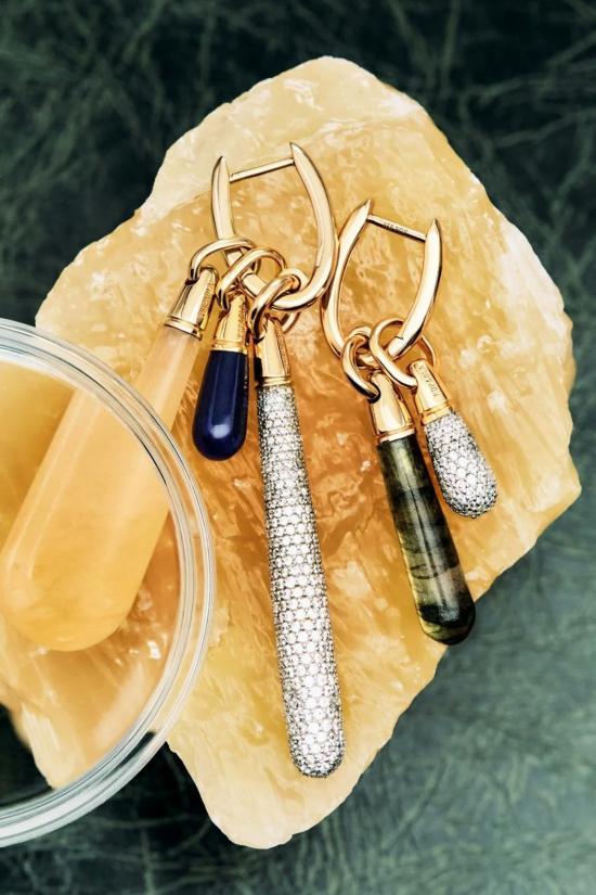  피디파올라 목걸이/팬던트 Pdpaola 파베 드롭 펜던트 골드 - PD PAOLA