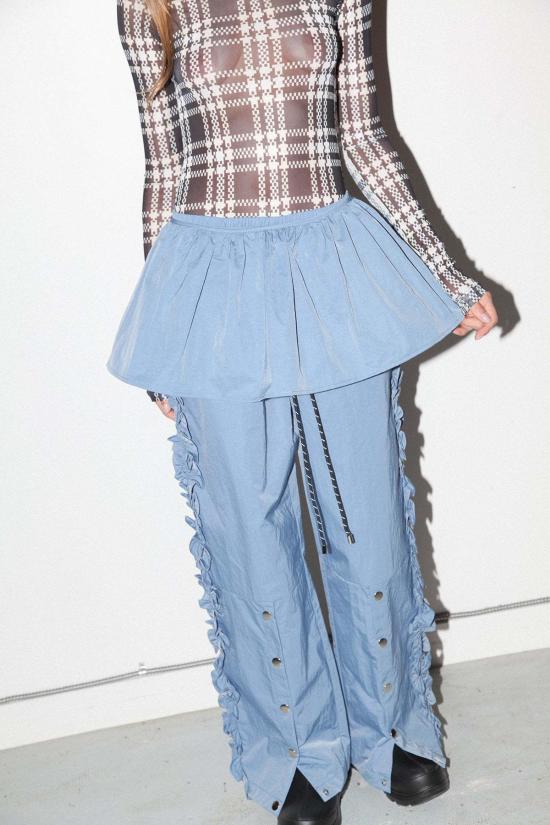  케이코 데님 팬츠 KK Co 나일론 페플럼 앞치마 레이크