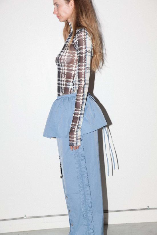  케이코 데님 팬츠 KK Co 나일론 페플럼 앞치마 레이크 - KKCO