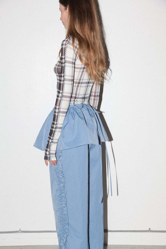  케이코 데님 팬츠 KK Co 나일론 페플럼 앞치마 레이크 - KKCO