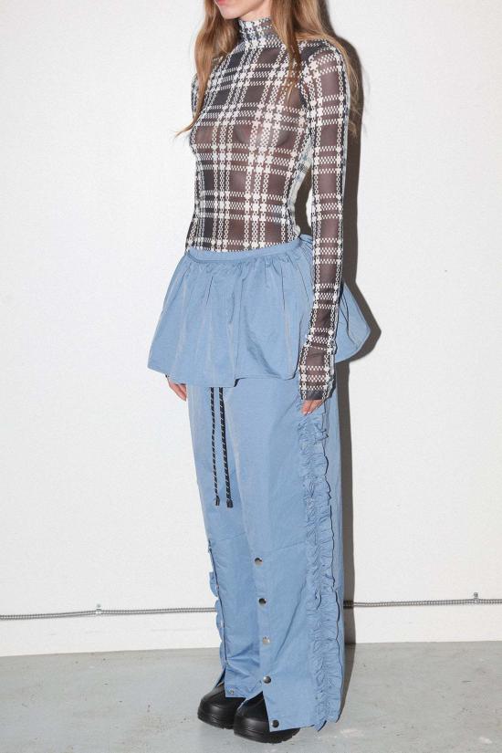  케이코 데님 팬츠 KK Co 나일론 페플럼 앞치마 레이크 - KKCO