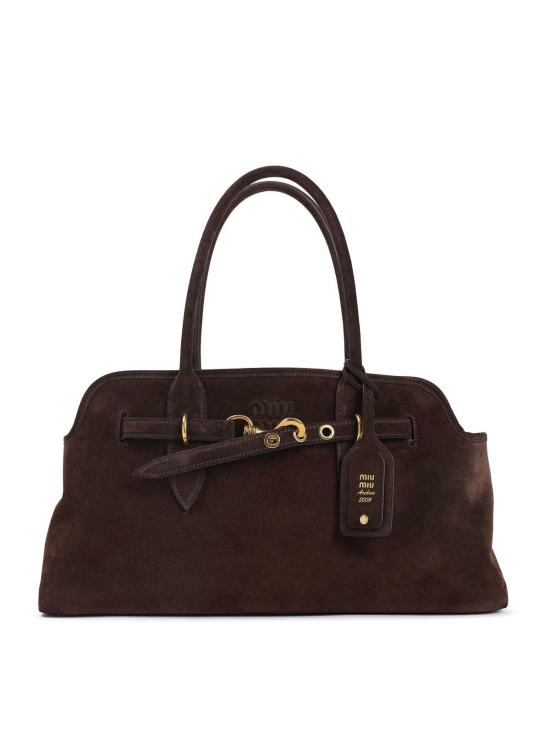 25FW 미우미우 토트백 5BG310VOOO2CSSF0003 Dark Brown
