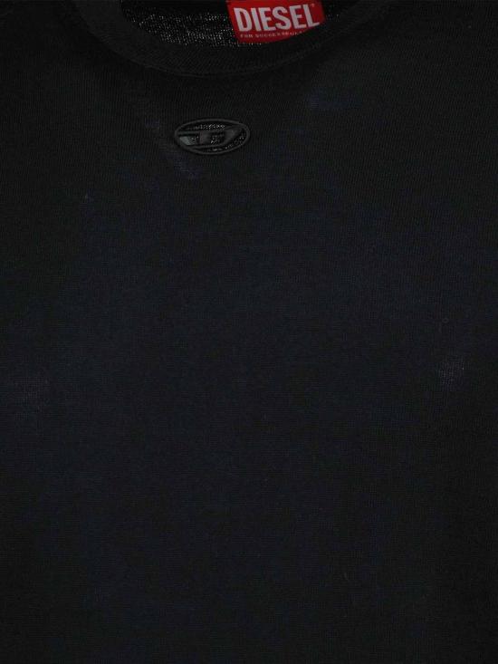  디젤 K 밸리엄 컷아웃 로고 울 점퍼  A174420DCCH9XX Black - DIESEL