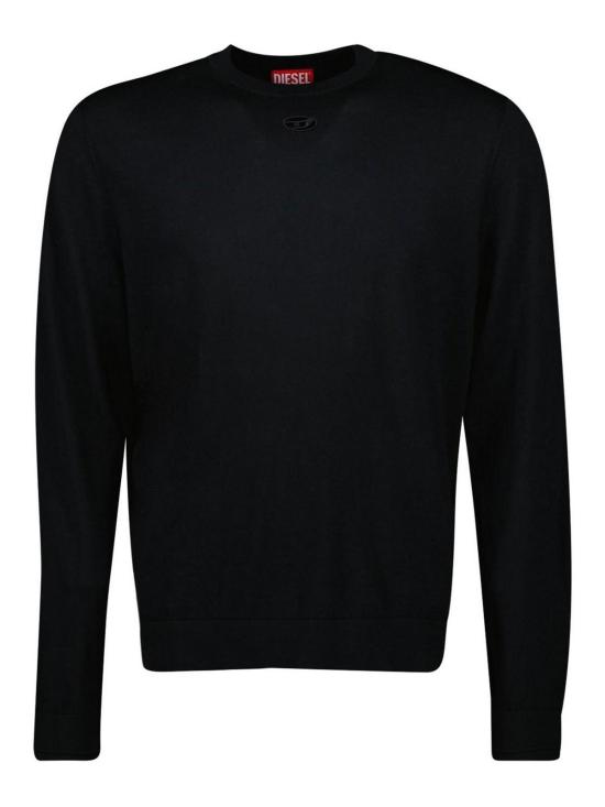  디젤 K 밸리엄 컷아웃 로고 울 점퍼  A174420DCCH9XX Black