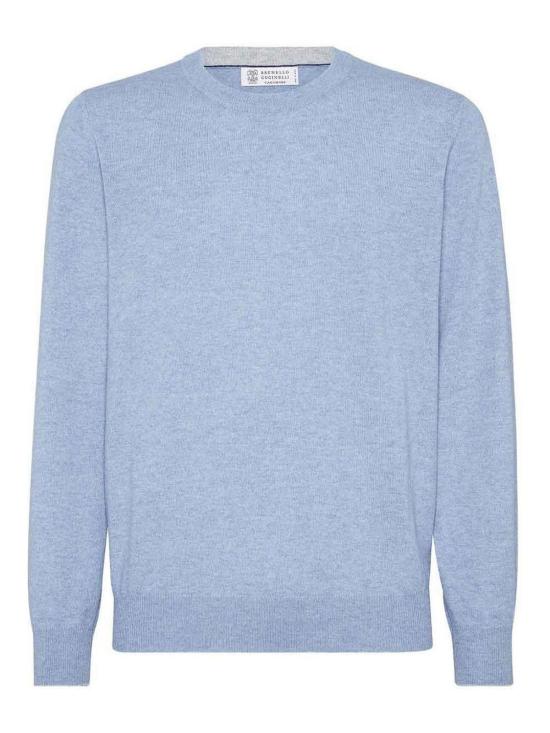 26FW 브루넬로 쿠치넬리 캐시미어 니트 스웨터 M2200100CFF33 Blue