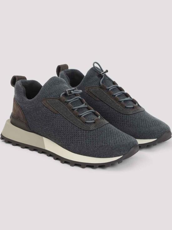  브루넬로 쿠치넬리 스니커즈 MZ60G3074C2803 Black - BRUNELLO CUCINELLI