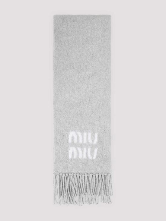 26FW 미우미우 울 모헤어 머플러 5FS0622CQDF0031 GREY - MIU MIU