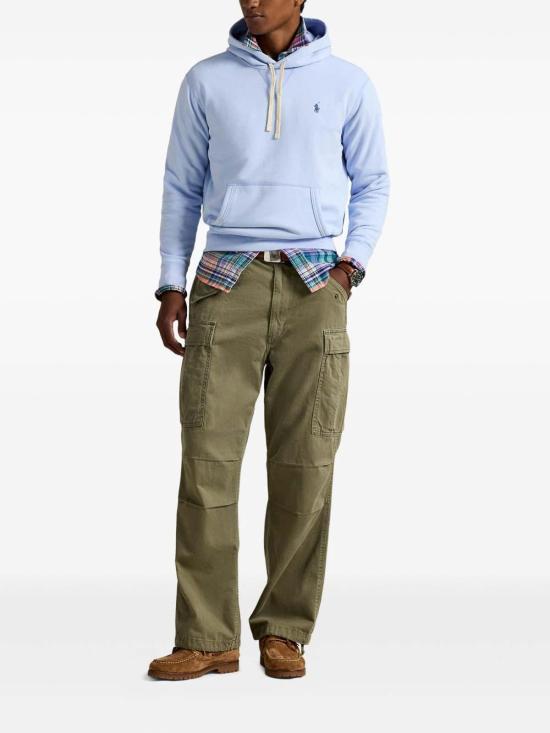  폴로 랄프로렌 포니 자수 플리스 후드 티셔츠 710766778103 Blue - POLO RALPH LAUREN