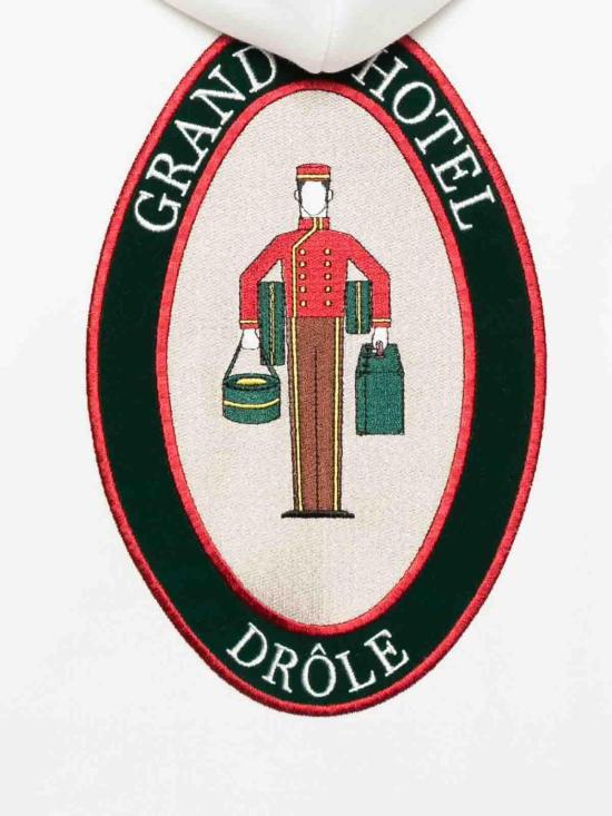 25FW 드롤드무슈 후드 티셔츠 HHO185CO127OW White - DROLE DE MONSIEUR