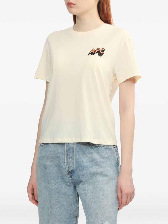  아페쎄 반팔 티셔츠 COHBMF26534AAD Beige - A.P.C.