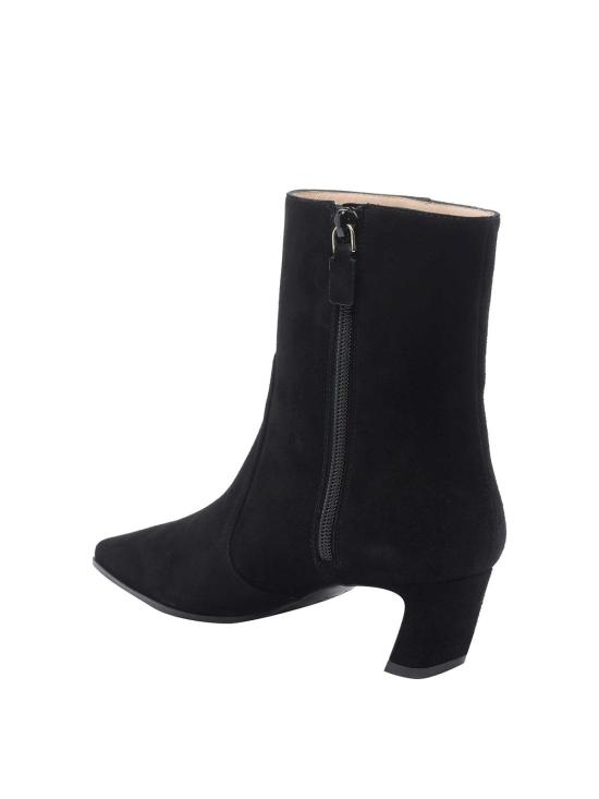 25FW 스튜어트 와이츠먼 부츠 SM498STASSIZIPBOOTIE50SUEBLK Black - STUART WEITZMAN
