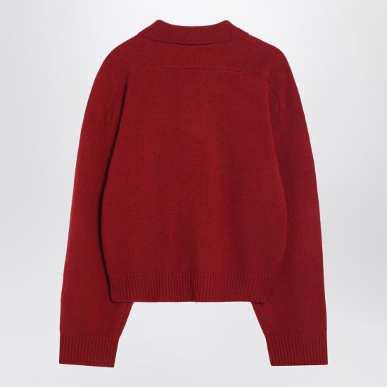 25FW 루루 드 세종 긴팔 티셔츠 HOMERELDSWS Burgundy - LOULOU DE SAISON