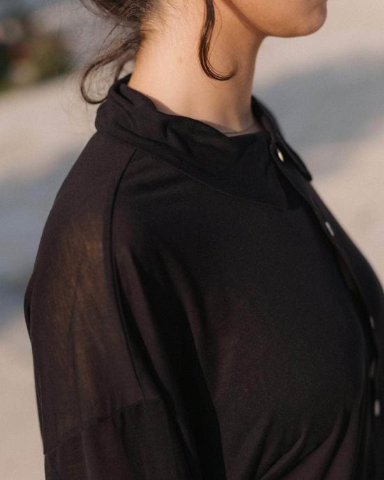  베이스레인지 반팔 티셔츠 씰 폴로 블랙 - BASERANGE