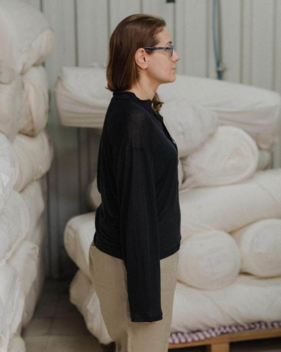  베이스레인지 반팔 티셔츠 씰 폴로 블랙 - BASERANGE