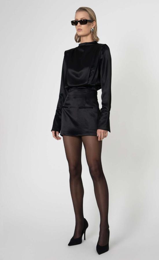  논살란트 레이블 숏 원피스 논캐런트 라벨 야스민 드레스 블랙 - NONCHALANT LABEL