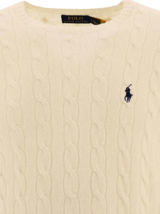 26SS 폴로 랄프로렌 케이블 니트 스웨터  710876762010 ANDOVER CREAM WHITE - POLO RALPH LAUREN