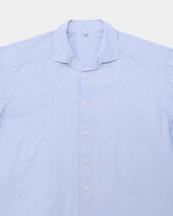  베이스레인지 셔츠 클로드 셔츠 색소폰 블루 - BASERANGE