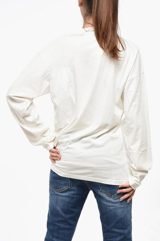  쿠레쥬 긴팔 티셔츠 424JTS154JS0175 0001 White - COURREGES