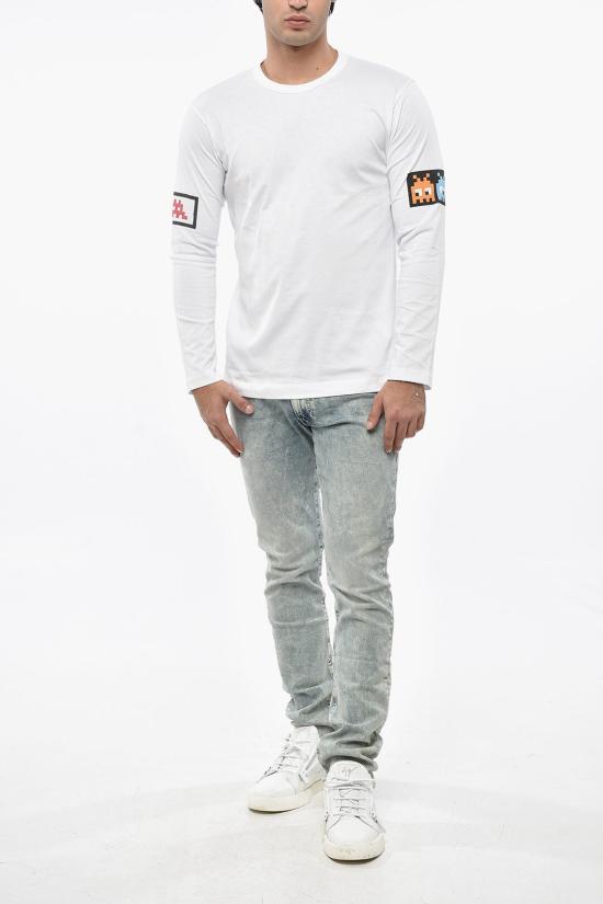  꼼데가르송 긴팔 티셔츠 FJ T002 W22 2 White - COMME DES GARCONS