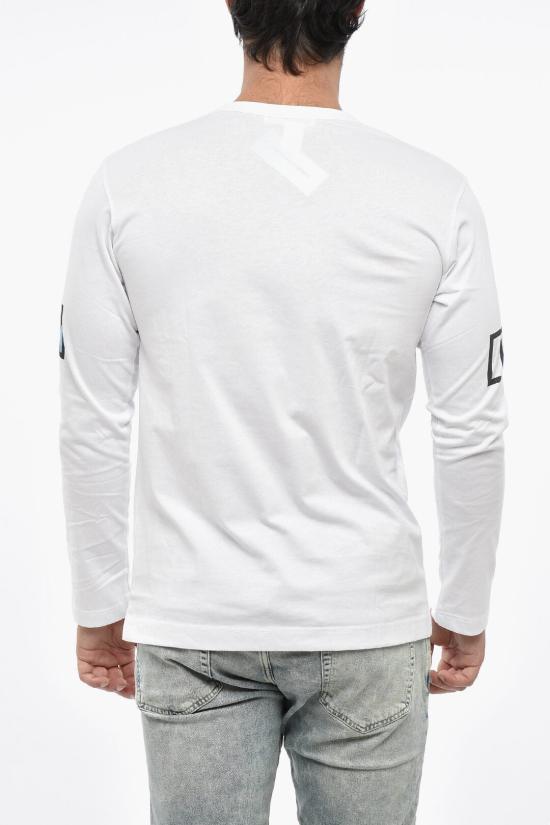  꼼데가르송 긴팔 티셔츠 FJ T002 W22 2 White - COMME DES GARCONS
