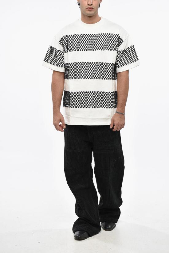  엠에스지엠 반팔 티셔츠 3440MM103 237097 02B Black White - MSGM