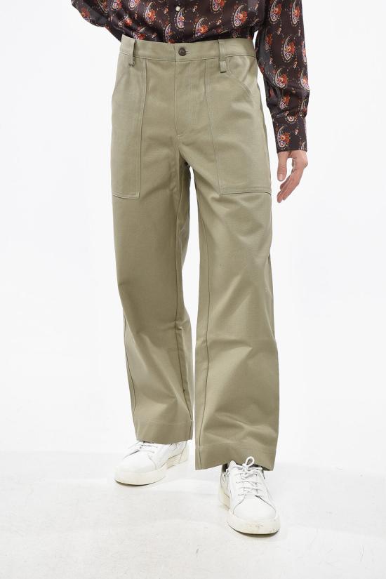  메종키츠네 스트레이트 팬츠 NM01105WW0117 P131 Green