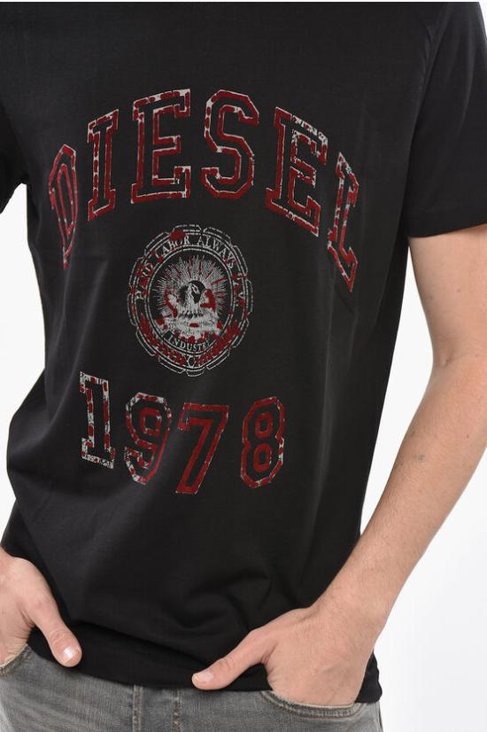  디젤 반팔 티셔츠 A15395 RPATI 900 Black - DIESEL