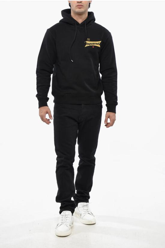  디스퀘어드2 후드 티셔츠 S71GU0634S25516900 Black - DSQUARED2