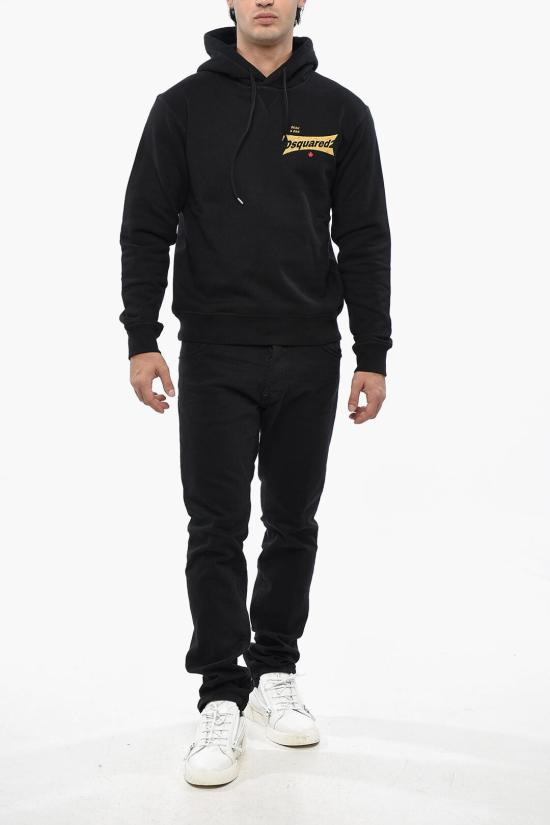  디스퀘어드2 후드 티셔츠 S71GU0634S25516900 Black - DSQUARED2