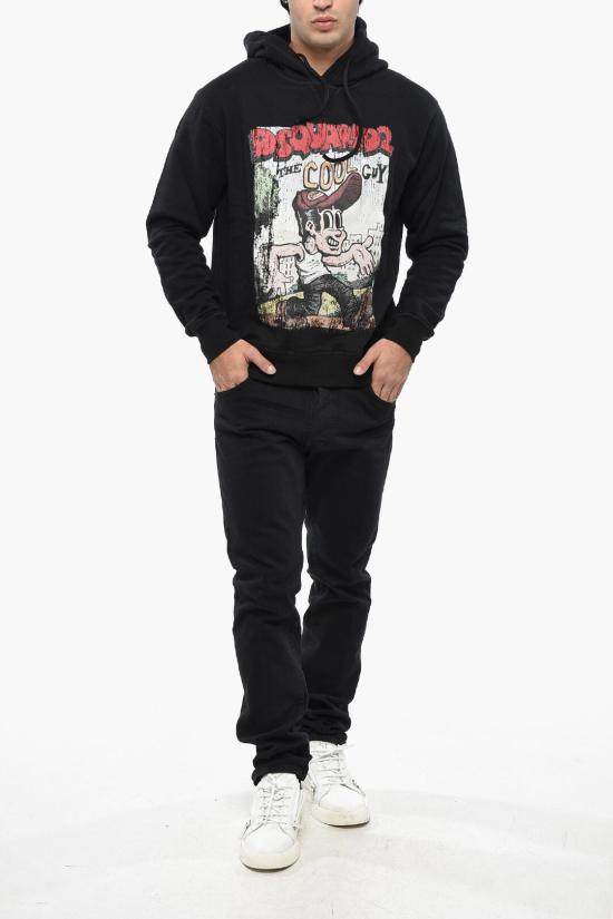  디스퀘어드2 후드 티셔츠 S71GU0598S25516900 Black - DSQUARED2