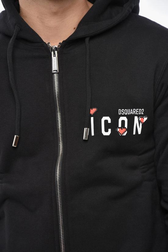  디스퀘어드2 후드 티셔츠 S79HG0011S25516900 Black - DSQUARED2