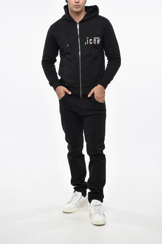  디스퀘어드2 후드 티셔츠 S79HG0011S25516900 Black - DSQUARED2