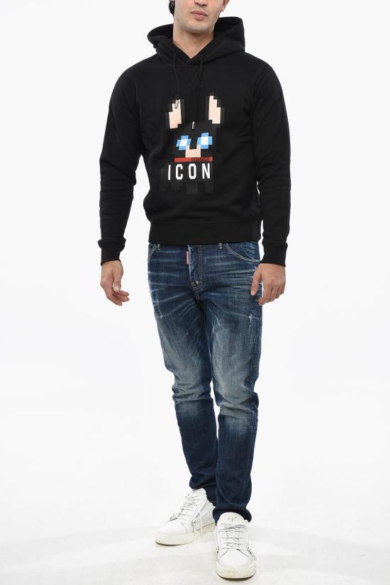  디스퀘어드2 후드 티셔츠 S79GU0105S25516900 Black - DSQUARED2