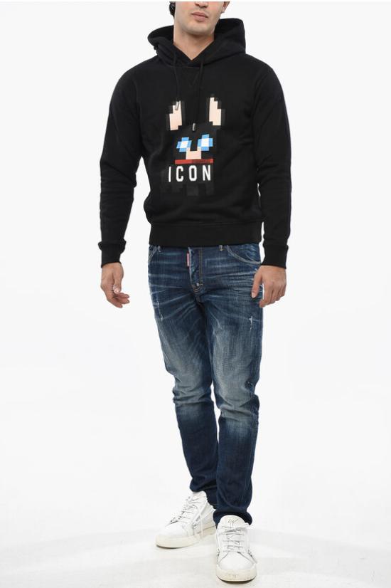  디스퀘어드2 후드 티셔츠 S79GU0105S25516900 Black - DSQUARED2