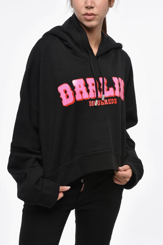  디스퀘어드2 후드 티셔츠 S72GU0442S25516900 Black