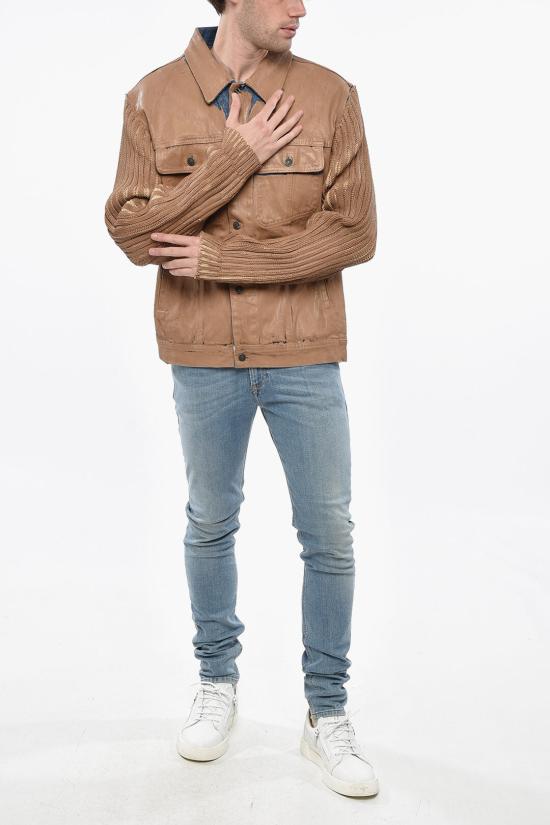  디젤 데님 자켓 A06737 0DLAW 79G Beige - DIESEL