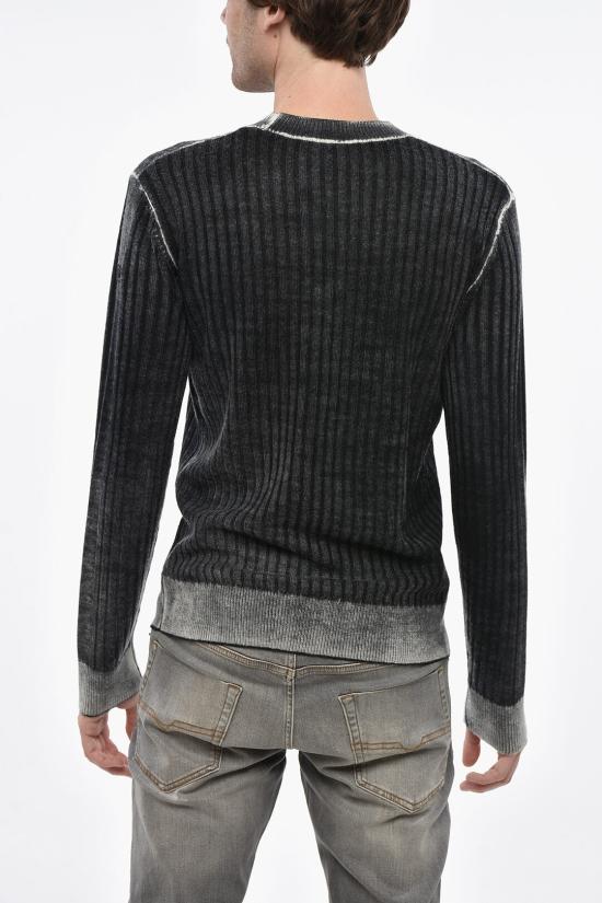  디젤 스웨터 A09474 0NHAH 1AB Black White - DIESEL