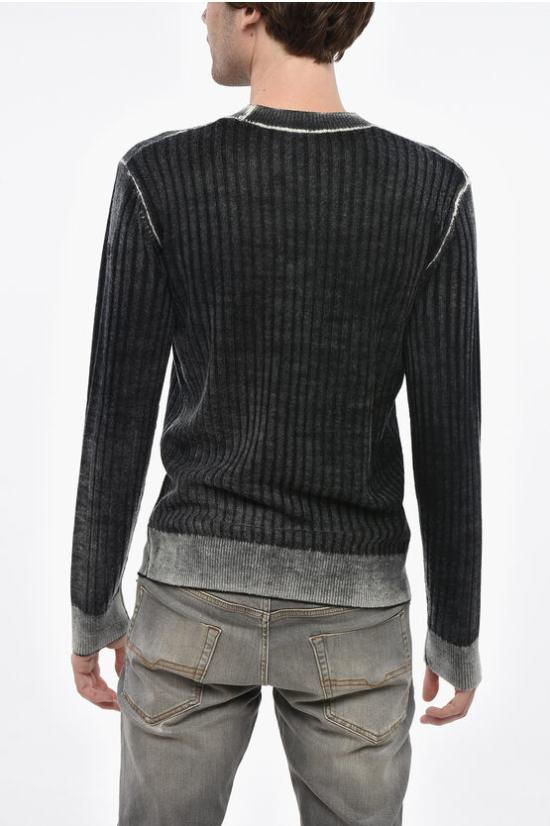  디젤 스웨터 A09474 0NHAH 1AB Black White - DIESEL