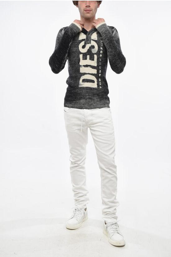  디젤 스웨터 A06735 0CGBU 9XX Black White - DIESEL
