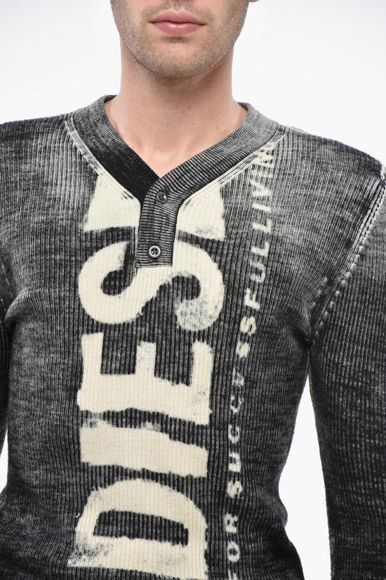  디젤 스웨터 A06735 0CGBU 9XX Black White - DIESEL