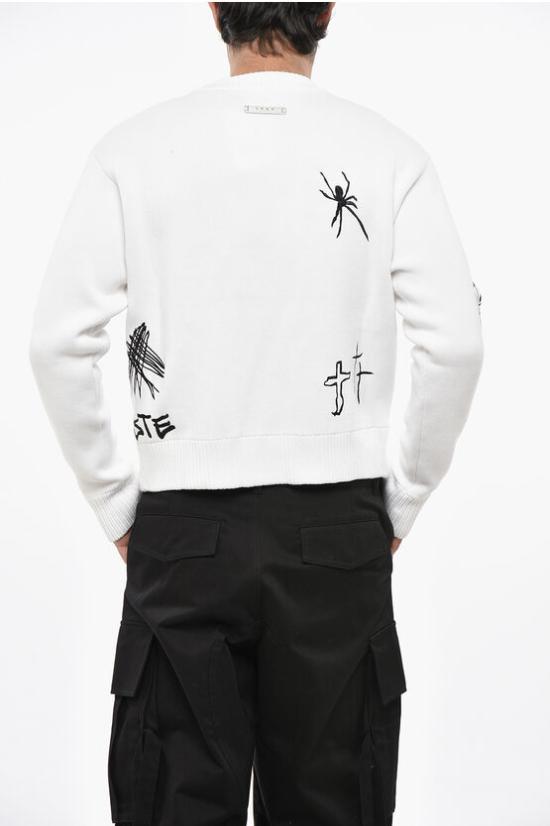  1989 스튜디오 스웨터 MFW24402SCRIBBLEWHITE White - 1989 STUDIO