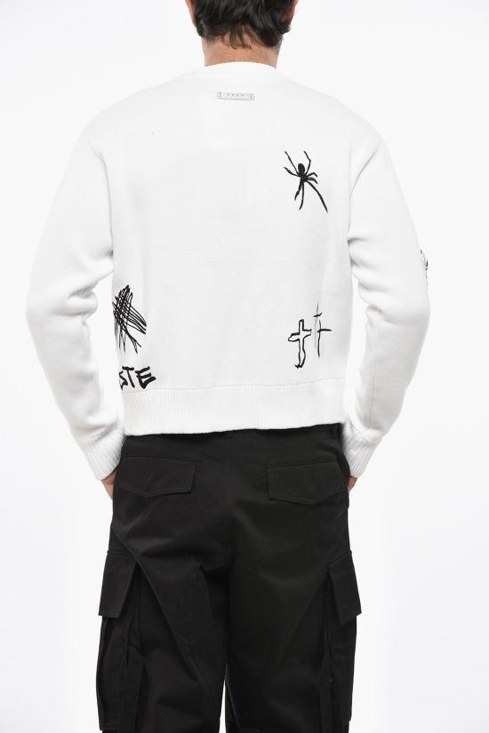  1989 스튜디오 스웨터 MFW24402SCRIBBLEWHITE White - 1989 STUDIO