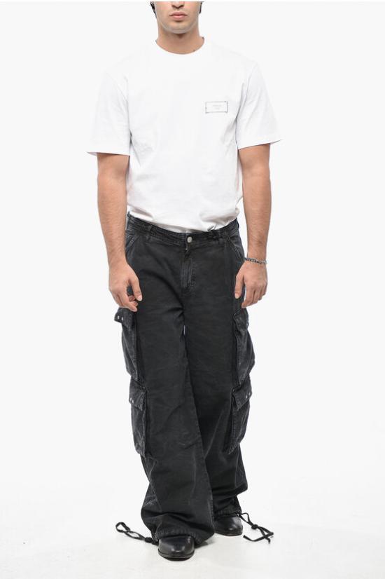  44레이블 카고 팬츠 B0030534FA408291 Black - 44 LABEL