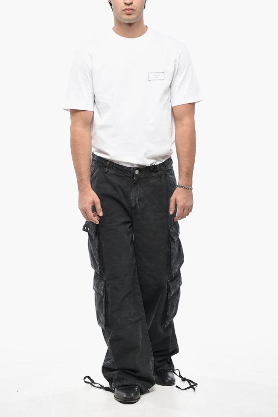  44레이블 카고 팬츠 B0030534FA408291 Black - 44 LABEL