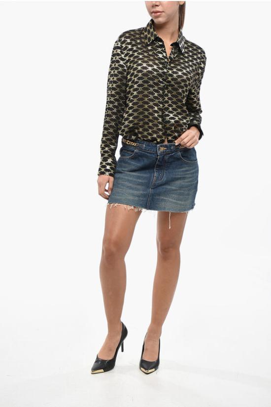  셀린느 데님 스커트 2S299107P 08DL Blue - CELINE