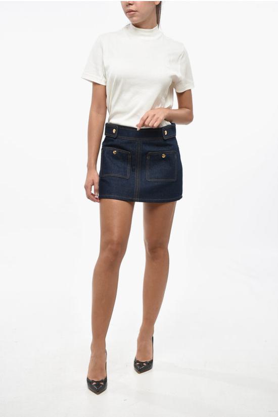  셀린느 데님 스커트 2S388224Z 07IN Blue - CELINE