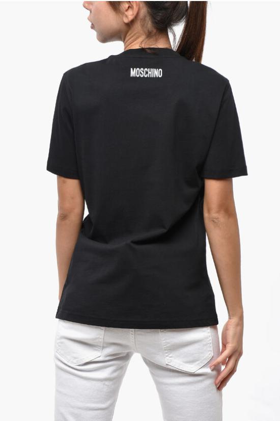  모스키노 반팔 티셔츠 A0708 5541 1555M Black - MOSCHINO