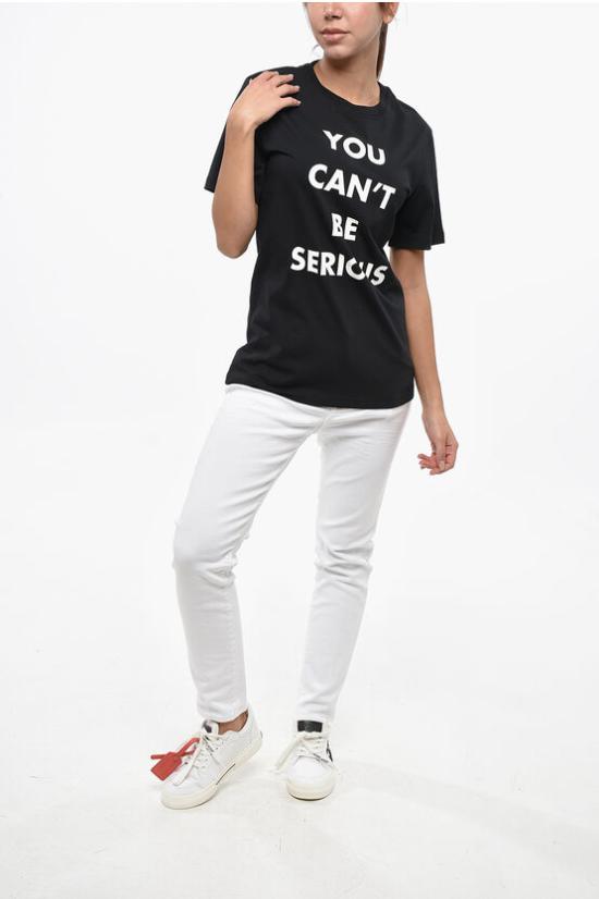  모스키노 반팔 티셔츠 A0708 5541 1555M Black - MOSCHINO