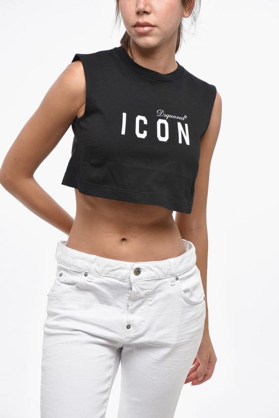  디스퀘어드2 민소매 티셔츠 S80NC0001S20694900 Black